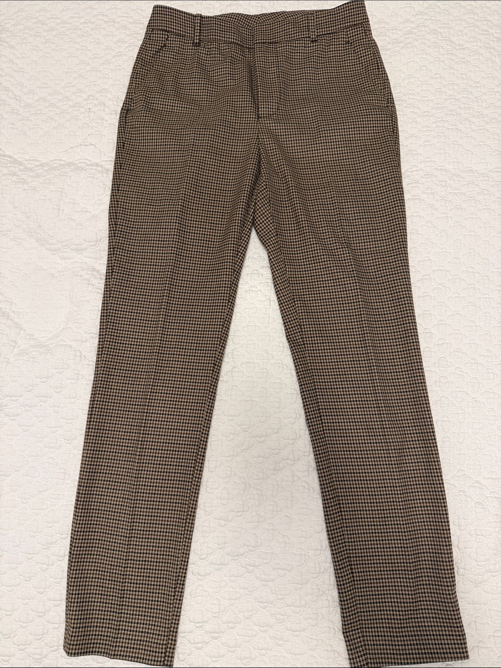 Zara Men's Brown Houndstooth Dress Pants